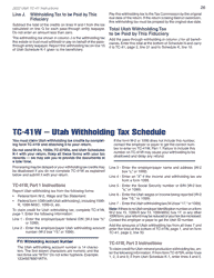 Instructions for Form TC-41 Utah Fiduciary Income Tax Return - Utah, Page 28
