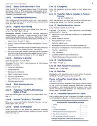 Instructions for Form TC-41 Utah Fiduciary Income Tax Return - Utah, Page 8