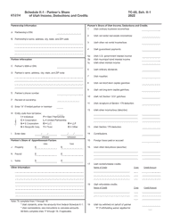 Form TC-65 Utah Partnership/Limited Liability Partnership/Limited Liability Company Return - Utah, Page 8