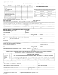 Form BOE-577 Aircraft Property Statement - Mendocino County, California, Page 2