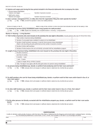 Form BOE-267-R Welfare Exemption Supplemental Affidavit, Rehabilitation - Living Quarters - Mendocino County, California, Page 2