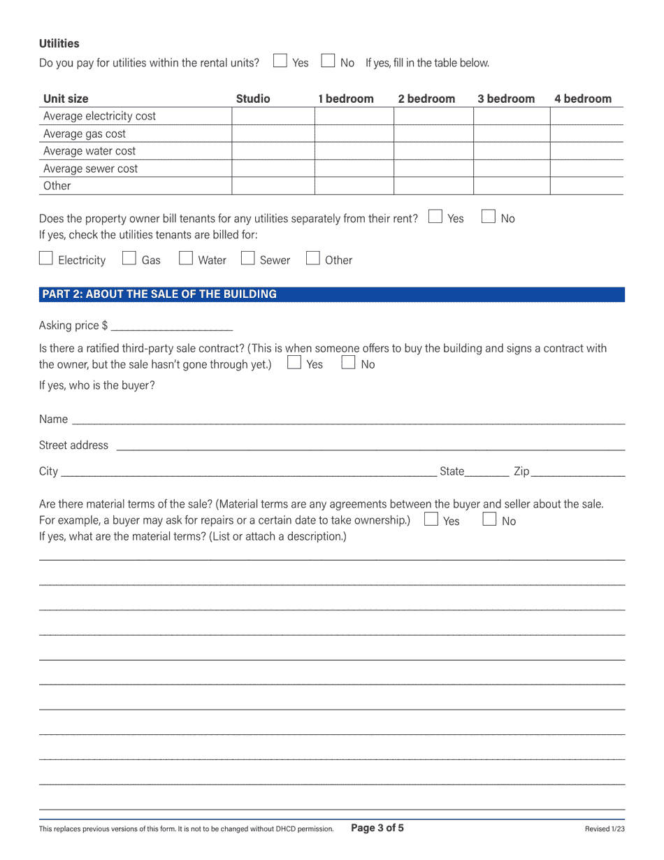 Form A Offer of Sale Notice - Washington, D.C., Page 3