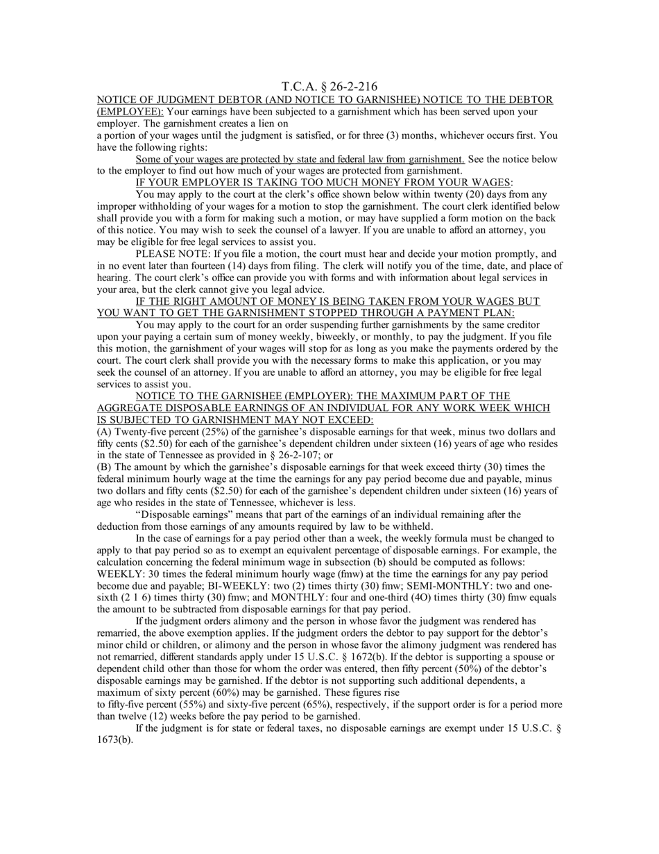 Writ of Continuing Garnishment - Wisconsin, Page 5