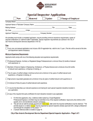 Program Policies, Procedures &amp; Guidelines, Lists, Notice Forms, and Report Forms for Special Inspections - City of San Antonio, Texas, Page 20