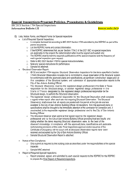 Program Policies, Procedures &amp; Guidelines, Lists, Notice Forms, and Report Forms for Special Inspections - City of San Antonio, Texas, Page 5