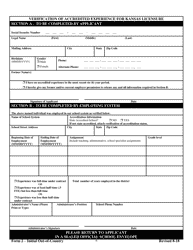 Form 2 Teacher Licensure and Accreditation Form - Kansas, Page 6