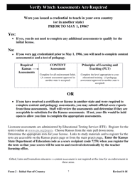 Form 2 Teacher Licensure and Accreditation Form - Kansas, Page 7