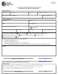 Document preview: Form 1046 Request for Hcs Adult Nf Transition Slot - Texas