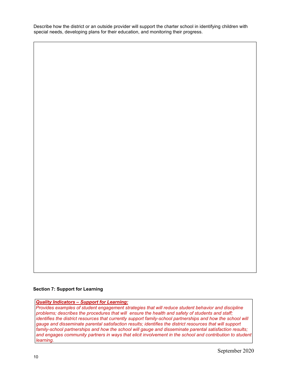 Charter School Petition - Kansas, Page 10