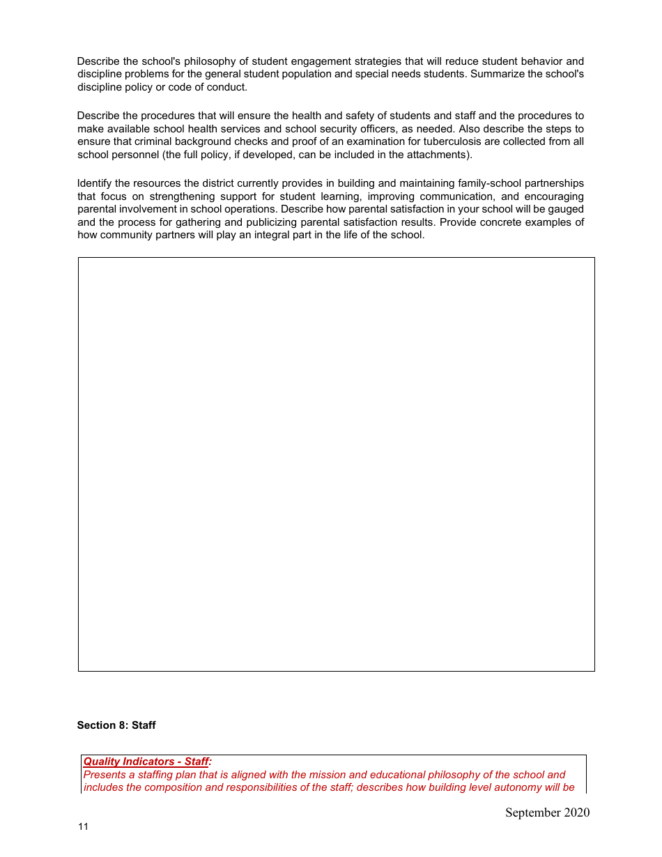 Charter School Petition - Kansas, Page 11