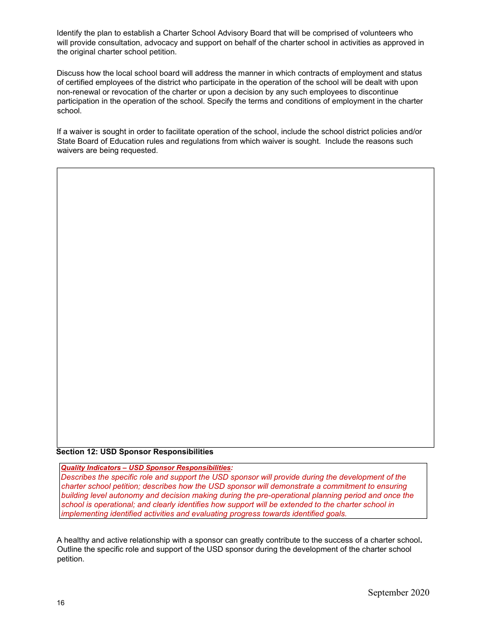 Charter School Petition - Kansas, Page 16