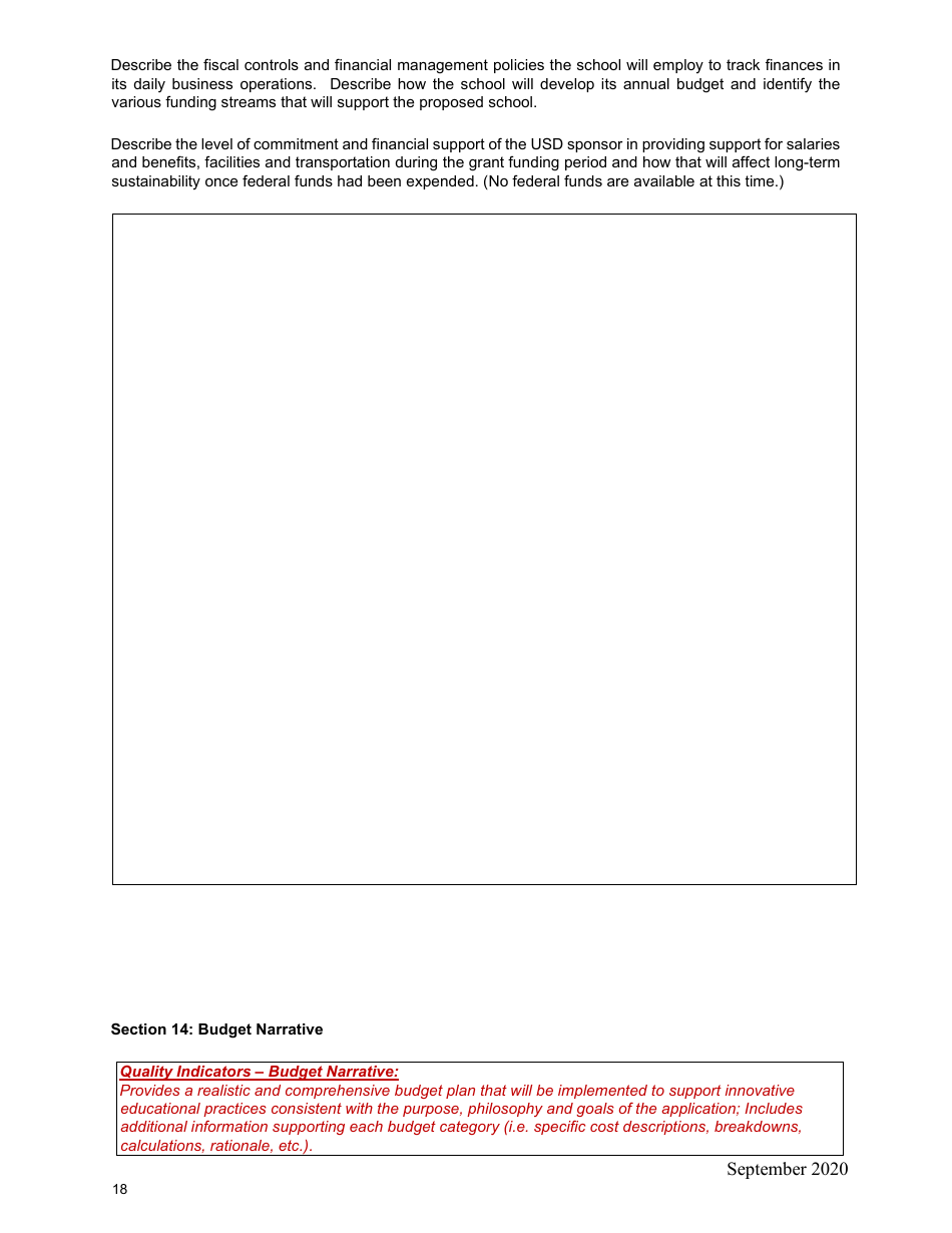 Charter School Petition - Kansas, Page 18