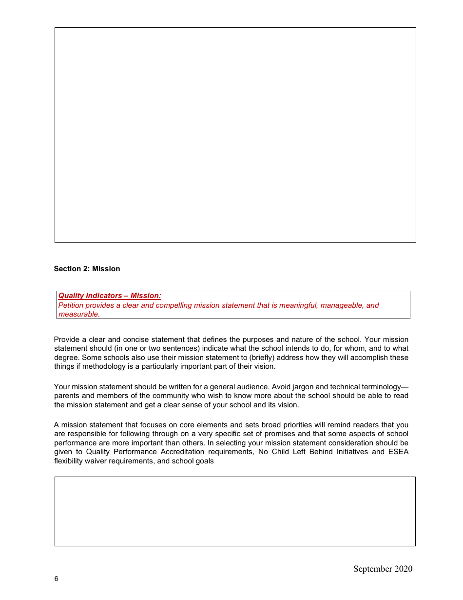 Charter School Petition - Kansas, Page 6