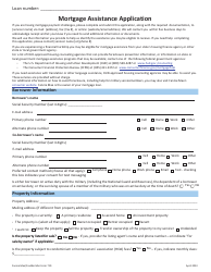 Document preview: Fannie Mae Form 710 Mortgage Assistance Application