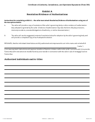 Fannie Mae Form 360 Certificate of Authority, Incumbency, and Specimen Signatures, Page 4