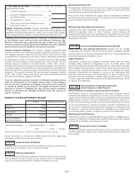 Instructions for Form PIT-NON Delaware Individual Non-resident Income Tax Return - Delaware, Page 7