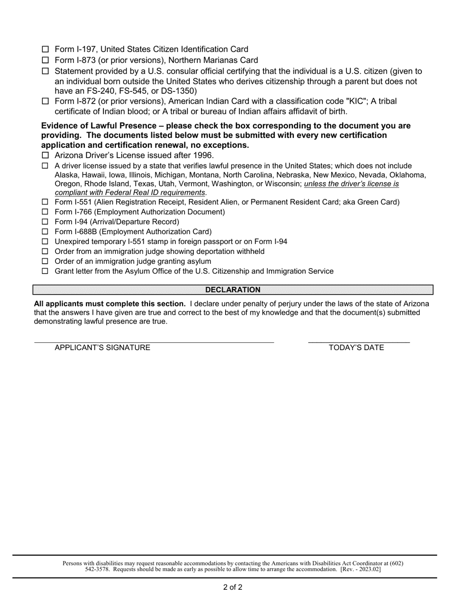 Arizona Qualified Applicator Certification Application Fill Out, Sign