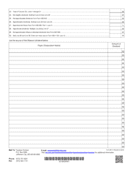 Form MO-C Missouri Dividends Deduction Schedule - Missouri, Page 2