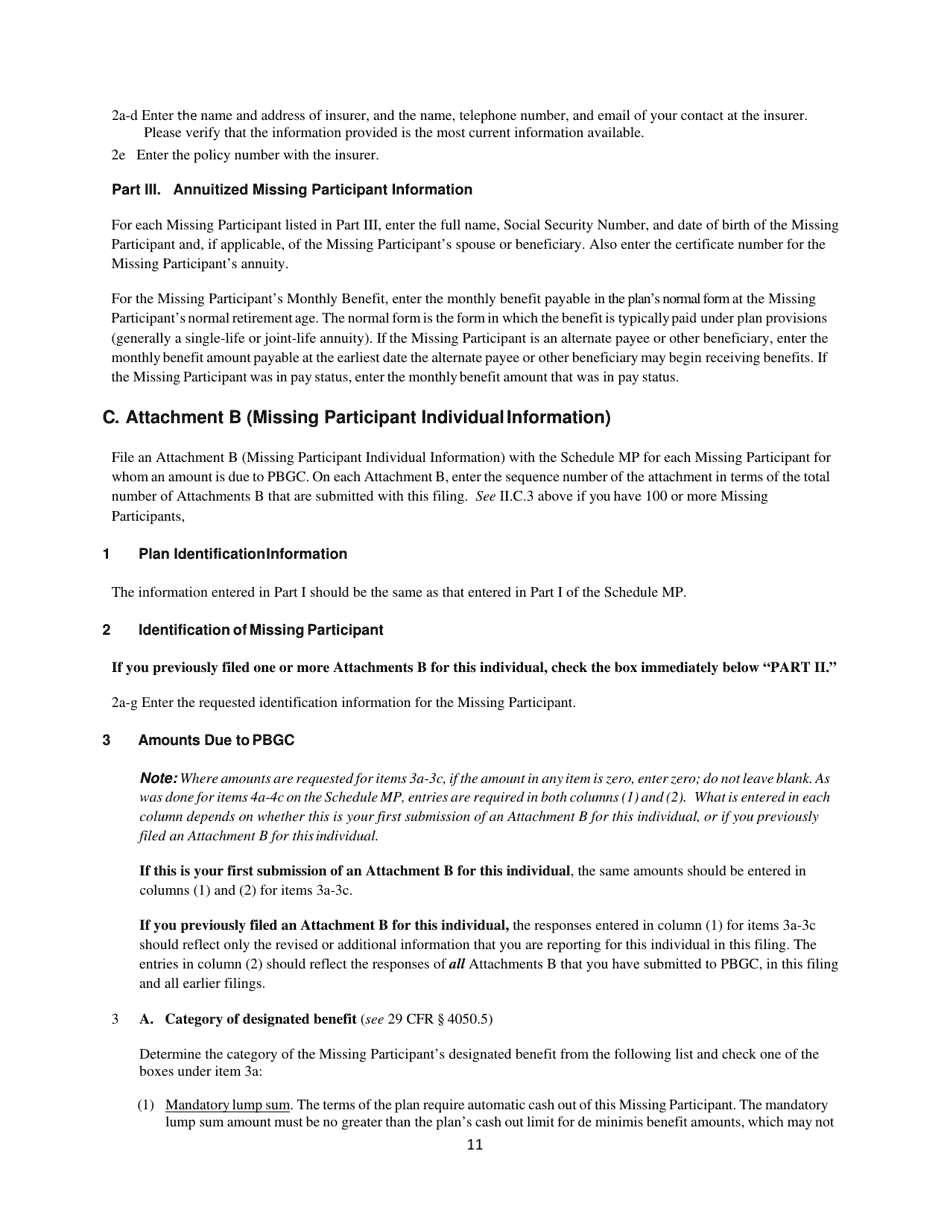 Missing Participants Filing Instructions, Page 12
