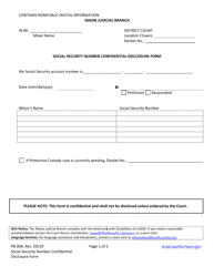Document preview: Form PB-004 Social Security Number Confidential Disclosure Form - Maine