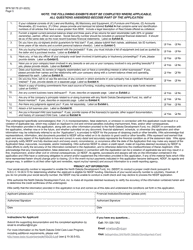 Form SFN59178 North Dakota Development Fund, Inc. Child Care Loan Program Application - North Dakota, Page 3
