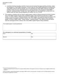 Form SFN62260 North Dakota Development Fund, Inc. (Nddf)/Investee Use of Proceeds and Conflict of Interest Certification - North Dakota, Page 2