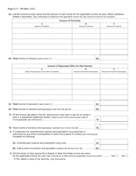 Form RP-459-C Application for Partial Tax Exemption for Real Property of Persons With Disabilities and Limited Incomes - New York, Page 2
