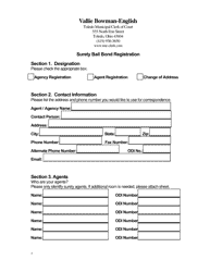 Document preview: Surety Bail Bond Registration - City of Toledo, Ohio