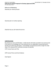 Form DR402A Crp Service Design Proposal for Existing Approved Crps - California, Page 4