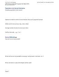 Form DR401A Crp Service Design Proposal for New Crps - California, Page 2