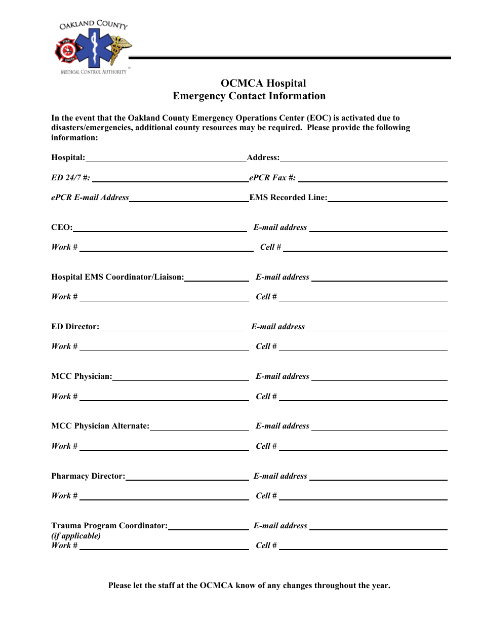 Medical Control Hospital Letter of Compliance - Oakland County, Michigan, Page 4