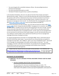 Form EXP101 Petitioner&#039;s Instructions for Expungement (Sealing) of Criminal Records - Minnesota, Page 2