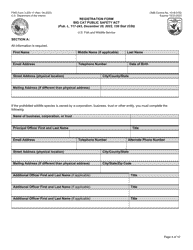 FWS Form 3-200-11 Big Cat Public Safety Act Registration Form, Page 4
