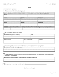 FWS Form 3-200-11 Big Cat Public Safety Act Registration Form, Page 8