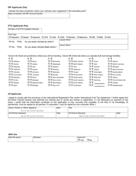 Form 70-0508 Ifta/Irp Application - Arizona, Page 3
