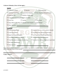 Application for Virginia Threatened &amp; Endangered Species Colle Collection/Research/Survey Permit - Virginia, Page 3
