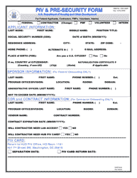 HUD Form PIV22019 Piv &amp; Pre-security Form, Page 3