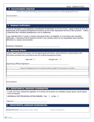 Form HUD-25060 Hardship Reassignment Application and Agreement, Page 3