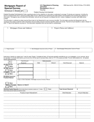 Document preview: Form HUD-2744-E Mortgagee Report of Special Escrow