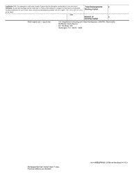 Form HUD-2744-E Mortgagee Report of Special Escrow, Page 2