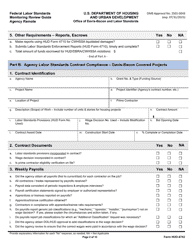 Form HUD-4742 Federal Labor Standards Monitoring Review Guide Agency Remote, Page 2