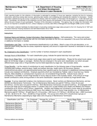 Form HUD-4751 Maintenance Wage Rate Survey, Page 2