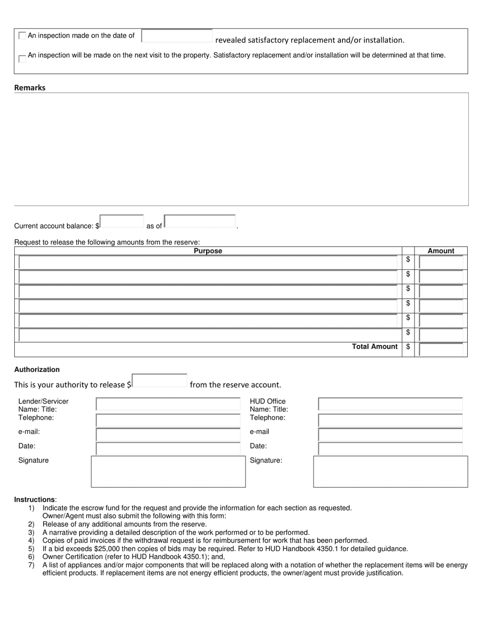 Form Hud 9250 Download Printable Pdf Or Fill Online Funds Authorizations 2008 — 2024 7515