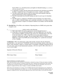 Form HUD-50095 Application for Funds From the Shortfall Funding Set-Aside, Page 2