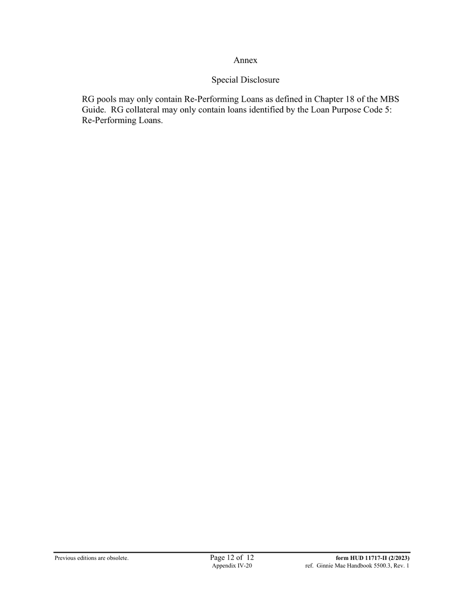 Form HUD-11717-II Appendix IV-20 Prospectus Ginnie Mae II Single-Family Mortgages, Page 12