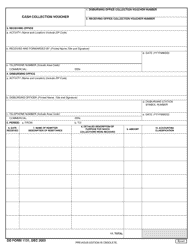 Document preview: DD Form 1131 Cash Collection Voucher