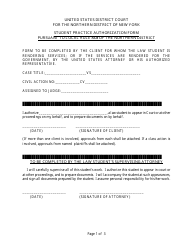 Student Practice Authorization Form - New York