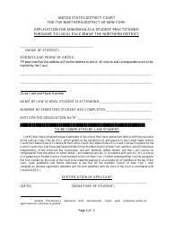 Student Practice Authorization Form - New York, Page 2