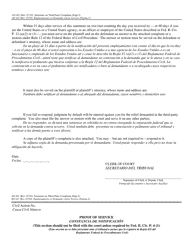 Form AO441 Summons on Third-Party Complaint - New York (English/Spanish), Page 2
