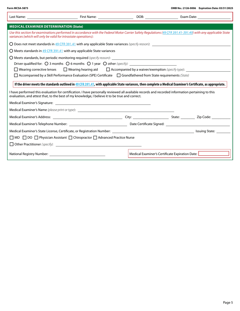 Form Mcsa 5875 Fill Out Sign Online And Download Fillable Pdf Templateroller 0997